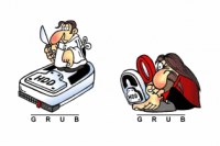 Logos de GRUB (© Karol Krenski)