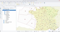 Fenêtre principale de QGIS