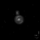 Dessin de M 51, la galaxie du tourbillon