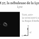 M 57, la nébuleuse de la Lyre