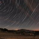 Filé d'étoiles sur le Mont Ventoux