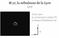 M 57, la nébuleuse de la Lyre