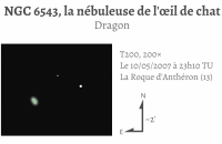 NGC 6543, la nébuleuse de l'œil de chat