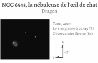 NGC 6543, la nébuleuse de l'œil de chat